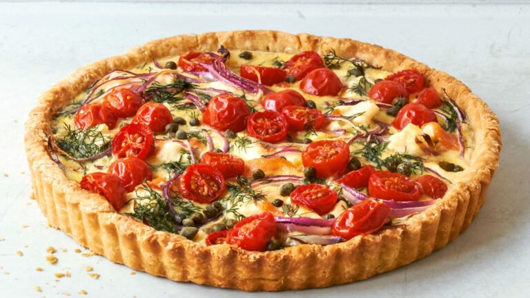 10 מתכונים יהודיים עתירי חלבון שכדאי להכין עכשיו Lower East Side Brunch Tart Main.jpg