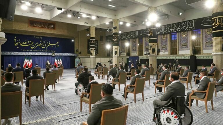 Irans Olympic And Paralympic Medalists From The Tokyo Games Hear An Appeal From Supreme Leader Ali Khamenei To Respect Irans Longstanding Ban On Competitive Sport With Israelis. Afp.jpg