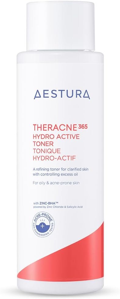 AESTURA THERACNE365 Hydro Active Toner for Acne-Prone Skin | Reduce Excess Oil, Improves The Smoothing Texture, Soothing Zinc & Sebum-Caring BHA, Non-comedogenic, 6.76 Fl Oz 41so Yjehpl. Ac Sl1200 .jpg