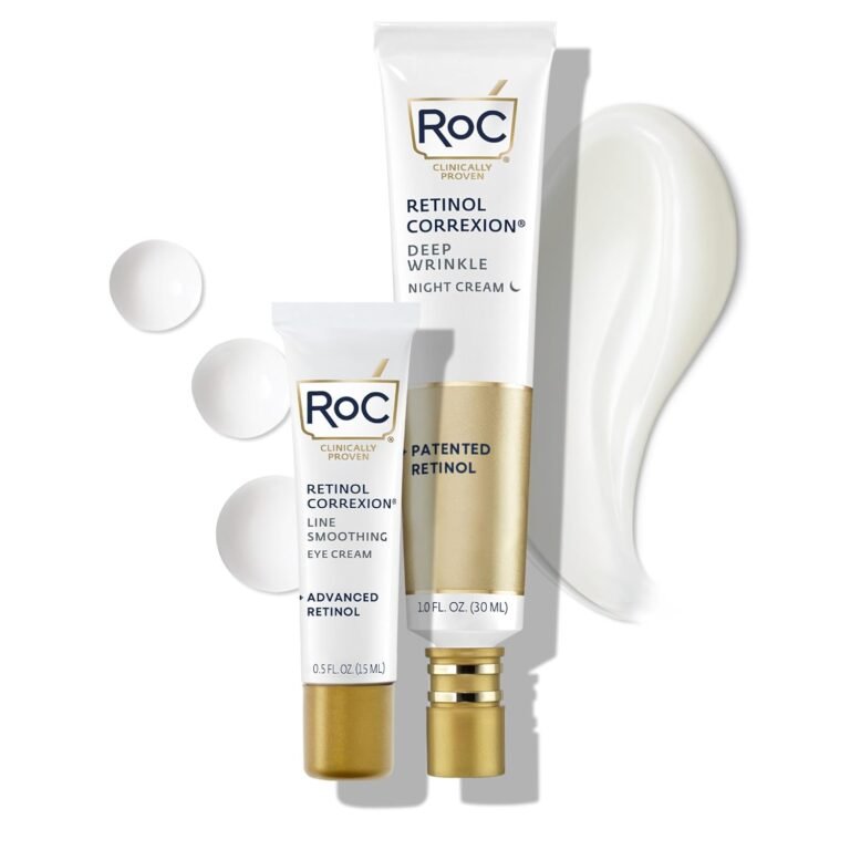 RoC Retinol Correxion Value Set Duo, Deep Wrinkle Anti-Aging Night Face Cream + Daily Under Eye Cream for Dark Circles & Puffiness , Skin Care Set (Packaging May Vary) 61psfizdiwl. Sl1500 .jpg
