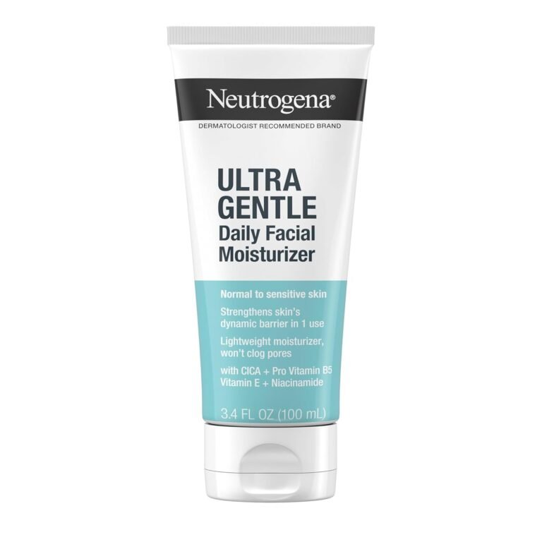 Neutrogena Ultra Gentle Fragrance Free Daily Face Moisturizer, Facial Moisturizer for Sensitive & Dry Skin with CICA, Pro-Vitamin B5, Vitamin E & Niacinamide, 3.4 fl. oz 61fzrlsoyql. Sl1500 .jpg