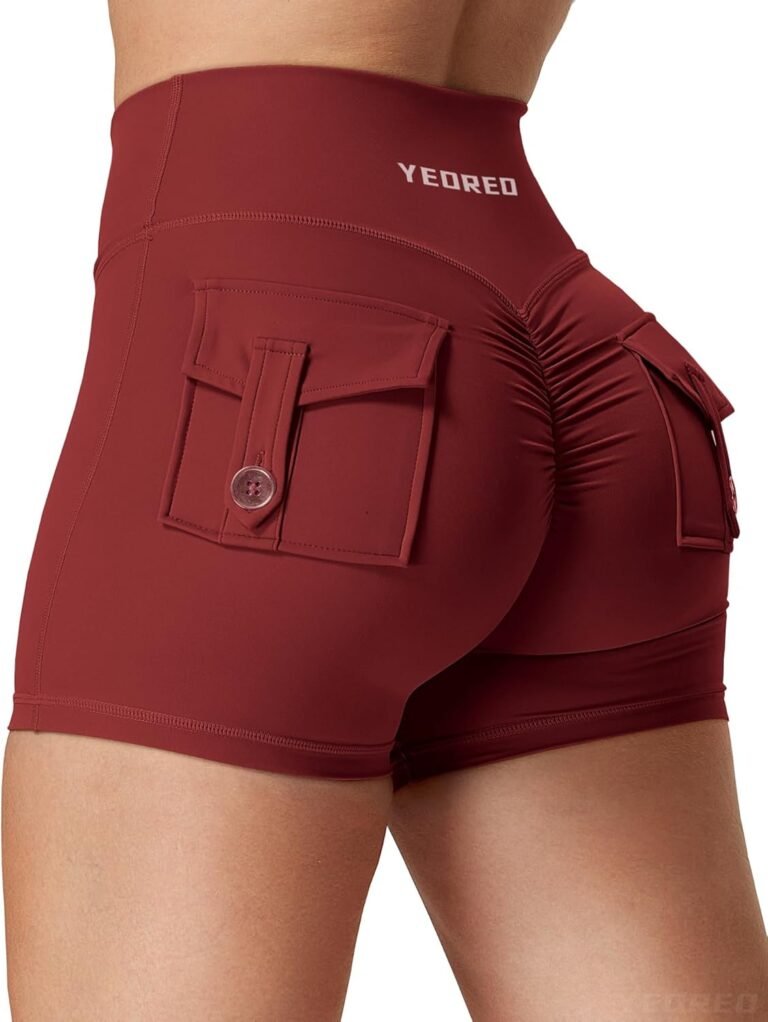 YEOREO Scrunch Workout Shorts with Pockets Charm Gym Biker Shorts for Women High Waisted Yoga Booty Shorts 71kktt0zwul. Ac Sl1500 .jpg