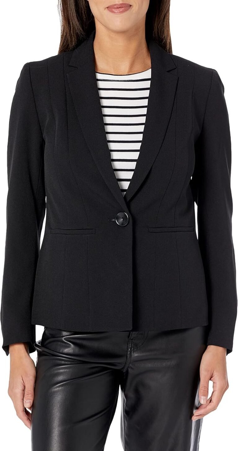 Kasper Womens 1 Button Jacket with Seamed Detail 71p4r6l8sbl. Ac Sl1500 .jpg