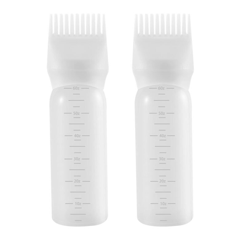 Pimoys Root Comb Applicator Bottle 6 Ounce, 2 Pack Hair Oil Applicator, Applicator Bottle for Hair Dye Applicator Bottle with Graduated Scale, White 51aclcqp8zl. Sl1500 .jpg