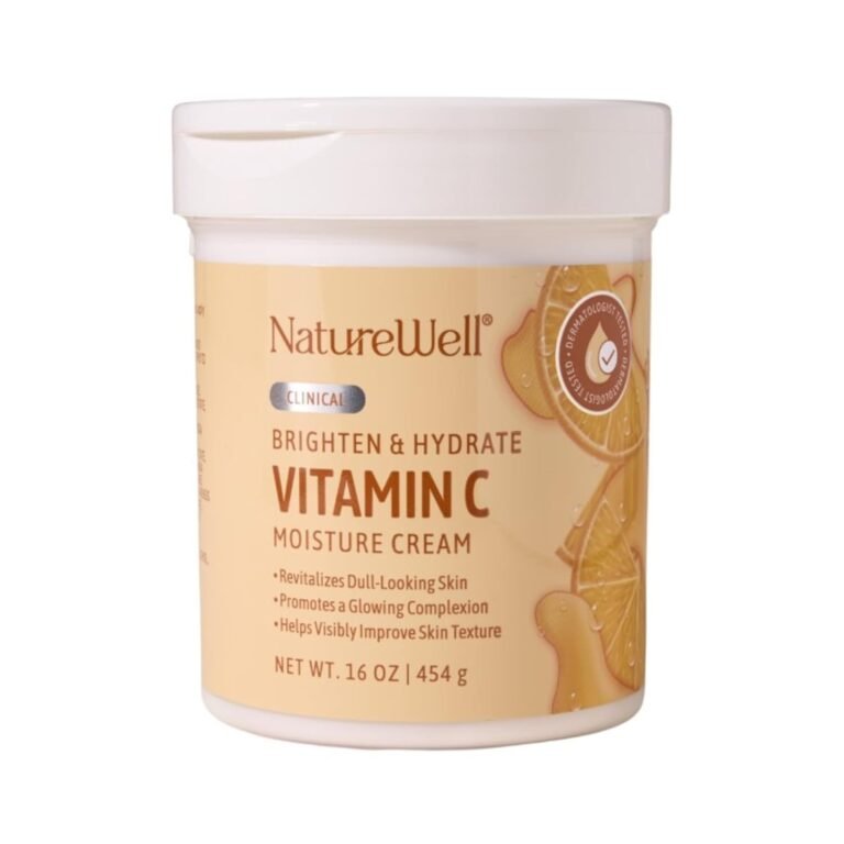 NATURE WELL Clinical Vitamin C Brightening Moisture Cream for Face & Body, Anti-Aging Skincare, Firming, Nourishing, Reduces Discoloration, Improves Overall Tone & Texture, Non-Greasy, 16 Oz 61gavyaorzl. Sl1500 .jpg