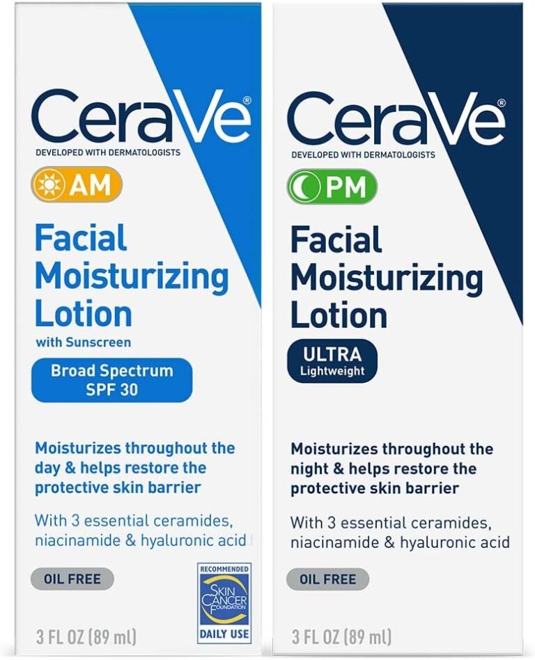 CeraVe Day & Night Face Lotion Skin Care Set | Contains AM with SPF 30 and PM Face Moisturizer | Fragrance Free 61p3thn17l. Ac Sl1000 .jpg