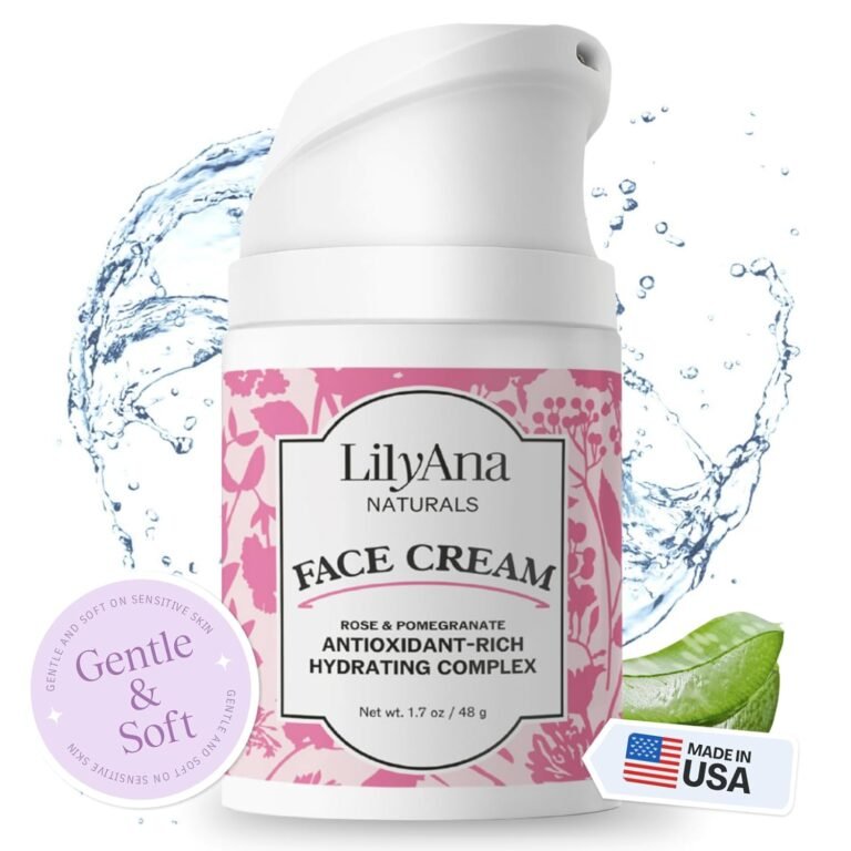 LilyAna Naturals Face and Neck Moisturizer for Women and Men – Moisturizer Face and Neck Cream for Dry Skin and Dark Spot Brightening – Rose and Pomegranate Extracts – 1.7oz 71rfncvpjnl. Sl1500 .jpg