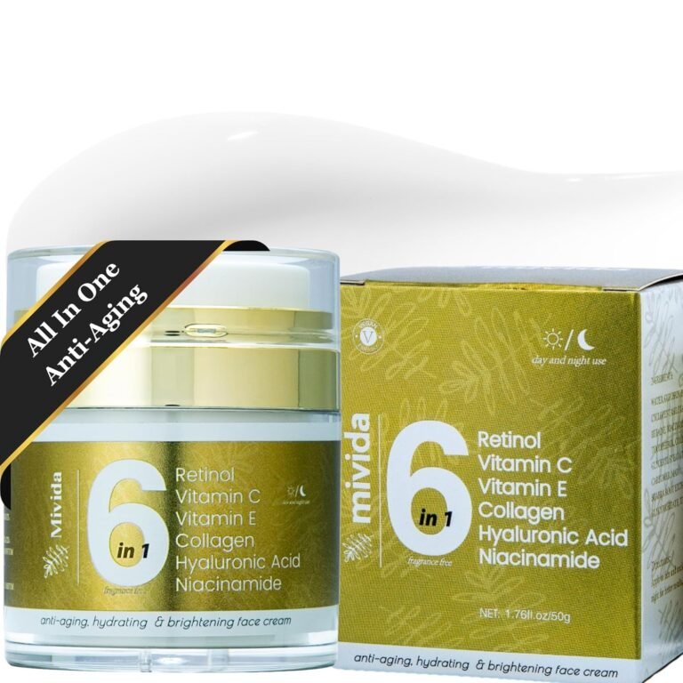 mivida Advanced Retinol Cream for Face & Neck | 6-in-1 Anti-Aging Moisturizer with Collagen, Hyaluronic Acid, Vitamin C & E | Firming, Hydrating, Wrinkle-Reducing – 1.7 fl oz 812ixlymkl. Sl1500 .jpg